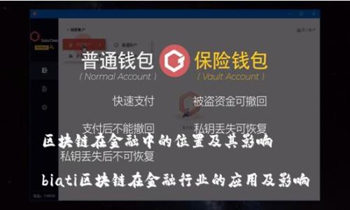 区块链在金融中的位置及其影响

biati区块链在金融行业的应用及影响
